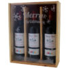 Coffret cadeau gravé Flocons 3 bouteilles Bordeaux Château Caban 2013