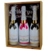 Coffret cadeau gravé Flocons 3 bouteilles Champagne Moët et Chadon Ice Imperial