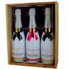 Coffret cadeau gravé Joyeux Noël 3 bouteilles Champagne Moët et Chadon Ice Imperial