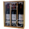 Coffret cadeau gravé Père Noël trois bouteilles Bordeaux Château Caban 2013