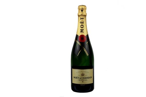 Coffret cadeau gravé "Joyeux Noël" + trois bouteilles Champagne Moët et Chadon Brut Imperial