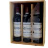 Coffret cadeau gravé "Joyeux Noël" + trois bouteilles Château Chasse-Spleen AOP  Moulis 2014