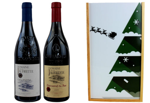 Coffret Cadeau Imprimé 2 Bouteilles Bordeaux Supérieur AOP 2013 Sapin