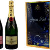 Coffret Cadeau Imprimé « Volutes » + 2 Bouteilles Champagne Moet et Chandon Brut et Brut Rosé