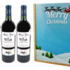 Coffret Cadeau Imprimé 2 Bouteilles Bordeaux Supérieur AOP 2013 Traineau