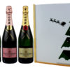 Coffret Cadeau Imprimé "Sapin" + 3 Champagne Moet et Chandon Imperial
