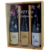 Coffret cadeau gravé Flocons 3 bouteilles Côtes du Rhônes Domaine de la Jaufrette